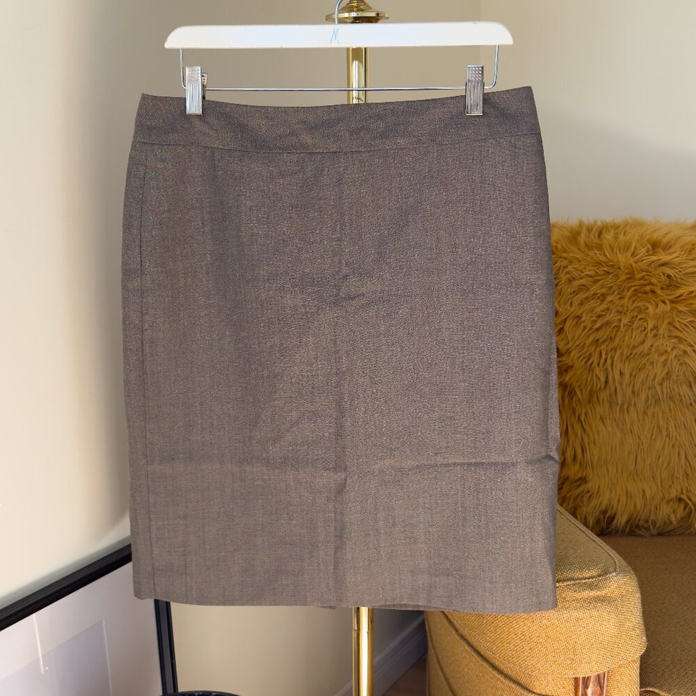 Vintage Ann Taylor Petite Grey Pencil Skirt| US 12P